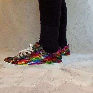 ALDO Merane Sequin Lace-up Sneakers Pride